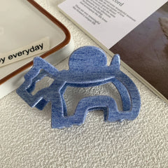 Acetate Dog Outline Hair Claw Clip (3.3 Inch)