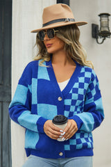 Drop Shoulder V-Neck Cardigan | Dress In Beauty