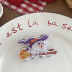 2.75 Inch Acetate "Nightmare" Halloween & Christmas Hair Claw Clip