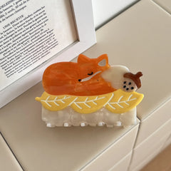 3 Inch Whimsical Animal Acetate Hair Claw - Solid 27g+ Premium Clip