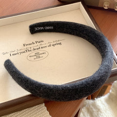 Cozy Wool Felt Padded Headband - 1.2 Inch Autumn Style