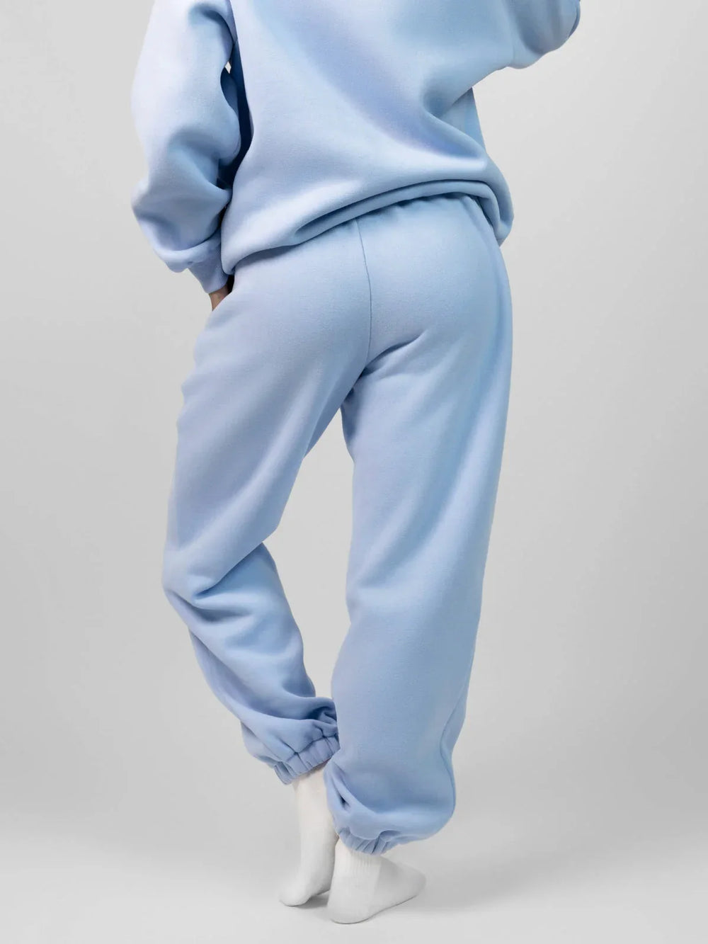 Comfortable fleece joggers with elastic waistband - View 52 | TEVQA