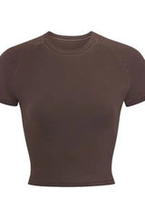 Cropped Raglan T-Shirt - View 6 | TEVQA