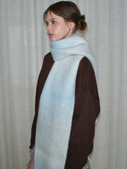 Ombré Wool Blend Gradient Scarf