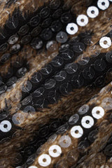 Sequin leopard print mini shorts with chain detail - View 19 | TEVQA