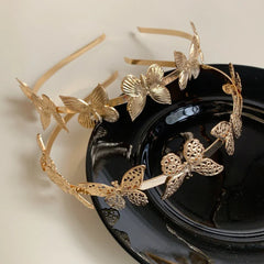 Gold Leaf Headband - Grecian Goddess Laurel Wreath Tiara - TEVQA