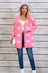 Open Front Heart Cardigan | Dress In Beauty