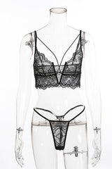 Lace Halter Sexy Lingerie Set - Dress In Beauty