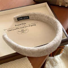 Cozy Wool Felt Padded Headband - 1.2 Inch Autumn Style