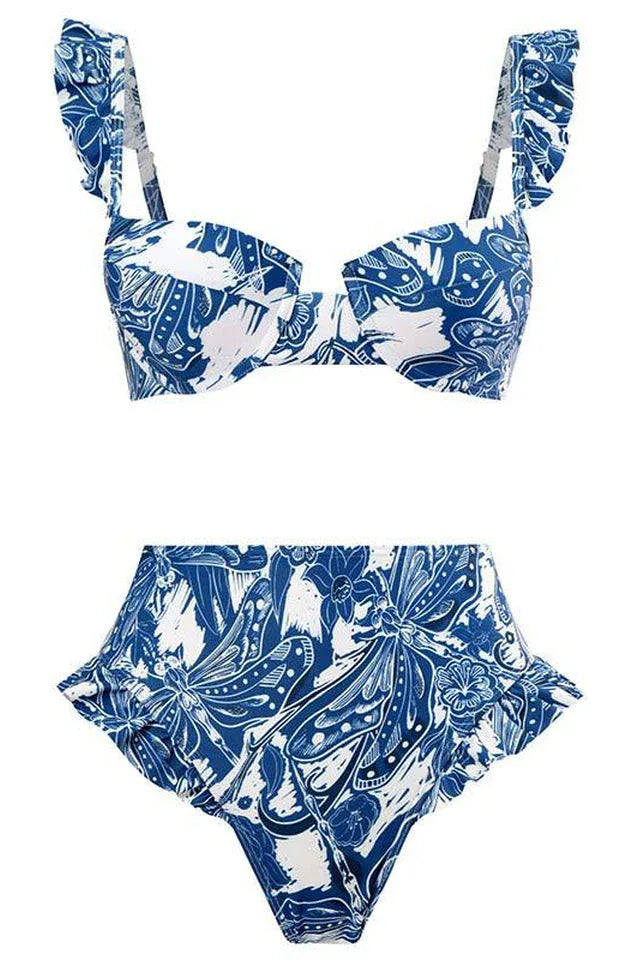 Ruffled Bikini Set - View 6 | TEVQA
