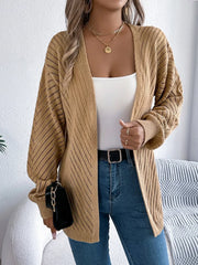 Ethereal White Pointelle Knit Cardigan - View 16 | TEVQA