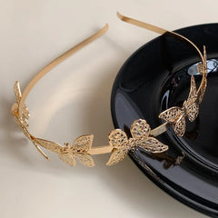 Gold Leaf Headband - Grecian Goddess Laurel Wreath Tiara - TEVQA