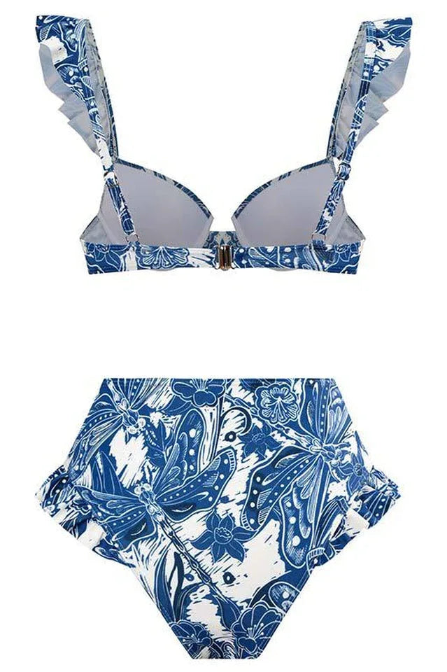 Ruffled Bikini Set - View 7 | TEVQA