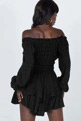 Tiered Swing Skater Romper - TEVQA