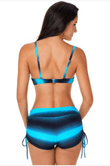 Ombre Shading Push Up Bikini Set - View 8 | TEVQA