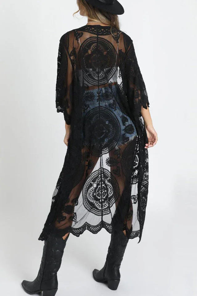 White Beach Cover Up Dress - TEVQA