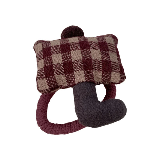 Whimsical Padded Charm Hair Tie - Cute Knit Elastic for Girls