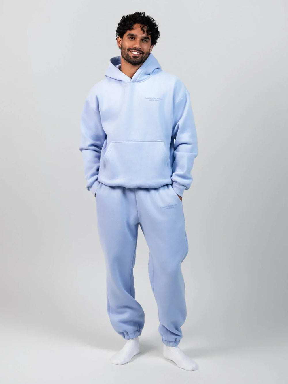 Comfortable fleece joggers with elastic waistband - View 53 | TEVQA