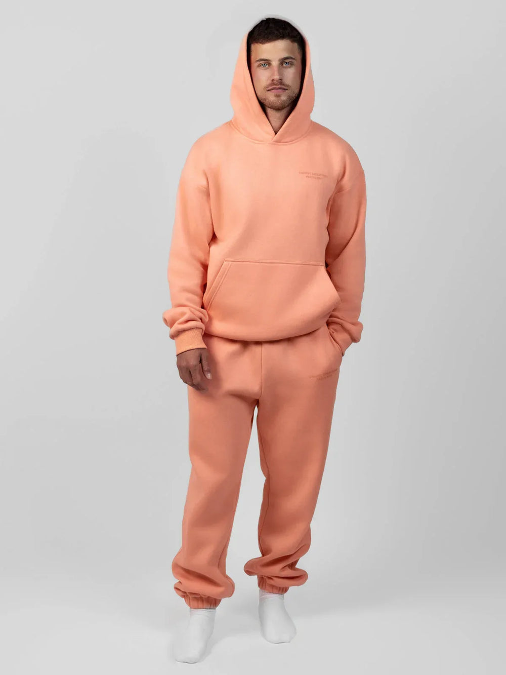 Comfortable fleece joggers with elastic waistband - View 29 | TEVQA
