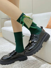 Unisex Ribbed Cotton Socks with 3D Dragon Spikes