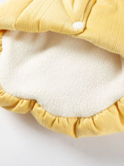 Yellow Bunny Embroidered Fleece Dog Vest