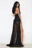 Sequin Maxi Dress with Side Split - View 9 | TEVQA