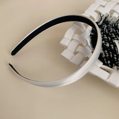 Classic Slim Satin Headband - 0.6 Inch Minimalist Style