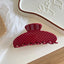 Large Polka Dot Acetate Hair Claw Clip - View 7 | TEVQA