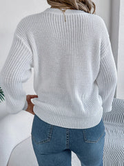 Heart Graphic Knit Sweater - View 8 | TEVQA