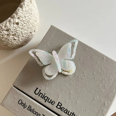 Iridescent butterfly hair clip made of acetate - View 9 | TEVQA