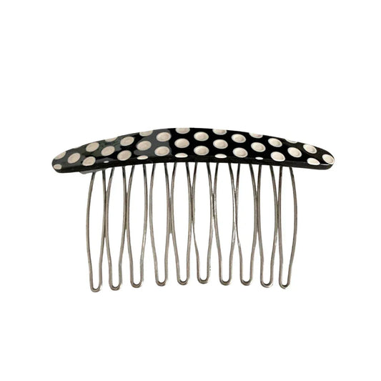 Curved Acetate French Hair Comb - 3.3 Inch - TEVQA