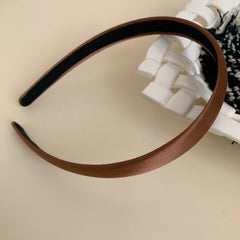 Classic Slim Satin Headband - 0.6 Inch Minimalist Style