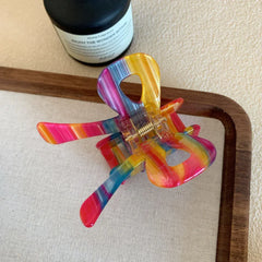 Acetate Bow Hair Claw Clip - View 7 | TEVQA