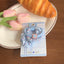 Mini hair scrunchie set with blue and white patterns and charms - View 6 | TEVQA