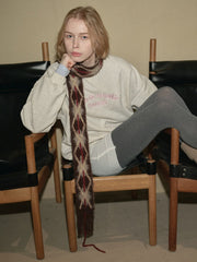Brushed Knitted Skinny Scarf