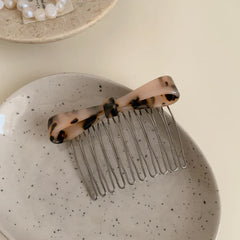 Acetate bow hair comb - View 6 | TEVQA