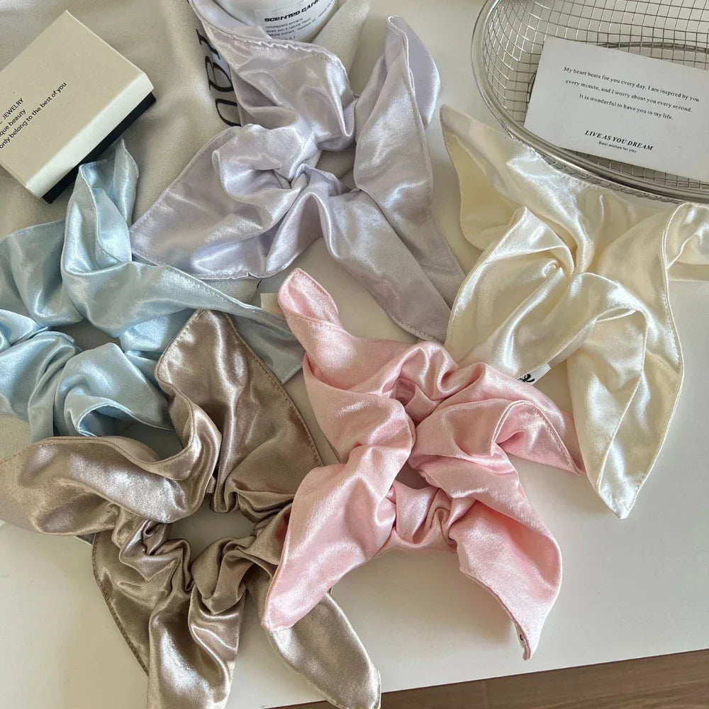 XXL Oversized Satin Scarf Scrunchie (11 Inch) - TEVQA