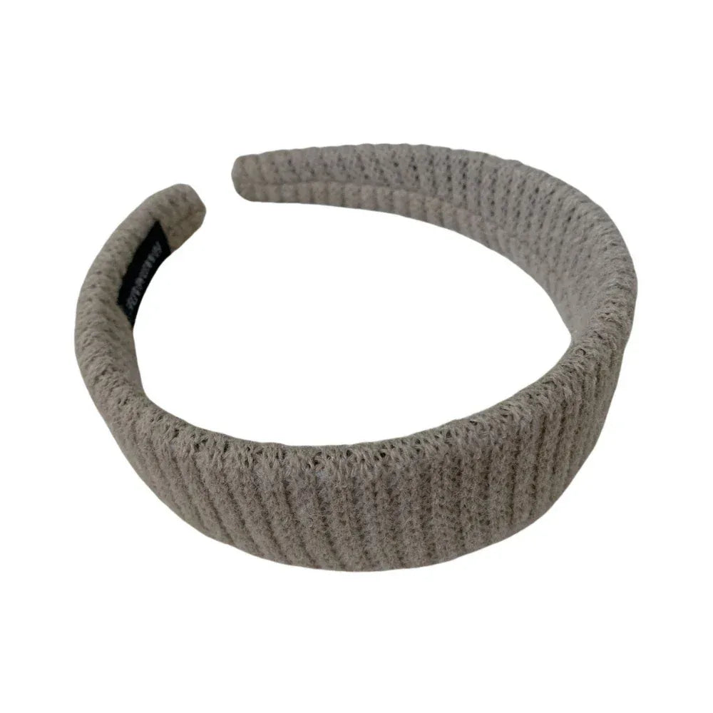 Jumbo Padded Wool-Blend Headband - 1.6 Inch Wide Cozy Winter Band - TEVQA