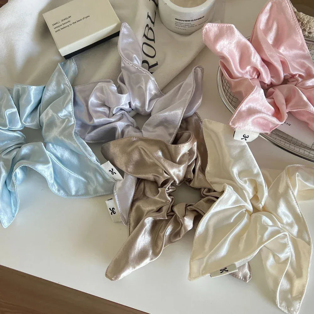 XXL Oversized Satin Scarf Scrunchie (11 Inch) - TEVQA