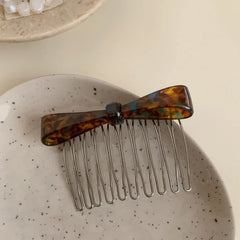 Acetate bow hair comb - View 10 | TEVQA