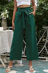 Basic Wide Leg Pants With Belt | Dress In Beauty
