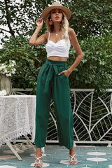 Basic Wide Leg Pants With Belt | Dress In Beauty
