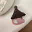Whimsical Padded Charm Hair Tie - Cute Knit Elastic for Girls - TEVQA