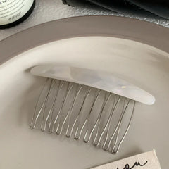 Curved acetate French hair comb - View 11 | TEVQA