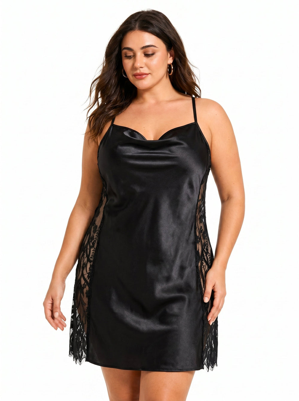Women's satin slip dress - View 6 | TEVQA