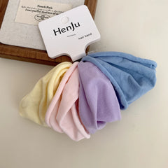 Gentle Knit Bow Hair Ties for Kids (5 Inch)