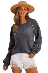 Buttoned Ribbed Top | Dress In Beauty