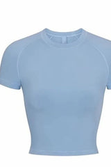 Cropped Raglan T-Shirt - View 9 | TEVQA
