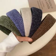 Jumbo Padded Wool-Blend Headband - 1.6 Inch Wide Cozy Winter Band