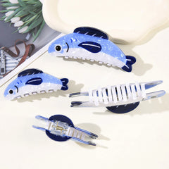 Whimsical Sardine Fish Acetate Hair Claw